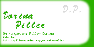 dorina piller business card